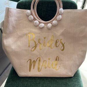 Brides maid light pink tote bag from Francesca’s